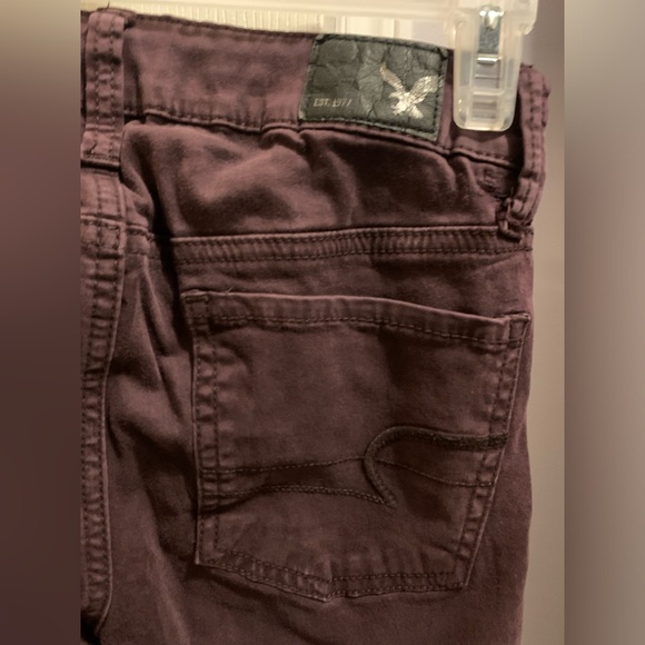 3/$30 Skinny Purple AEO jeggings - Picture 6 of 7